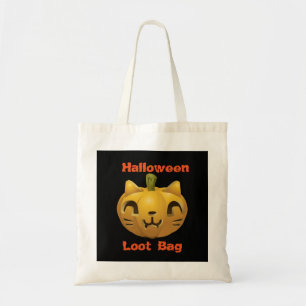 Tote Bag Chat citrouille