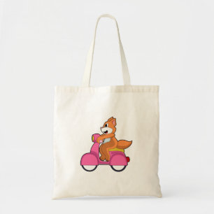 Tote Bag Chat comme Biker avec Scooter.PNG