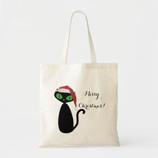 Tote Bag Chat cool Noël Fourre-tout (Devant)