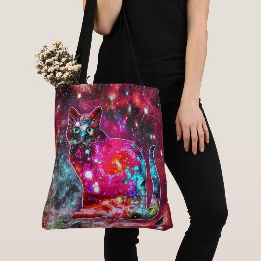 Tote Bag Chat cosmique Alpha (De près)