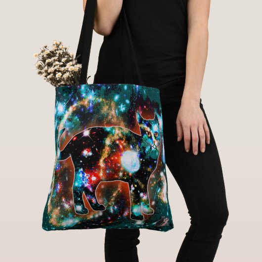 Tote Bag Chat Cosmique Gamma (De près)