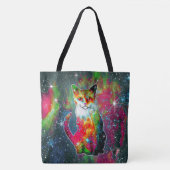 Tote Bag Chat cosmique Omega (Devant)
