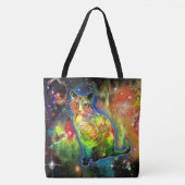 Tote Bag Chat cosmique Omicron (Devant)