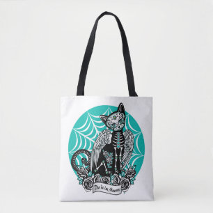 Tote Bag Chat crâne sucre