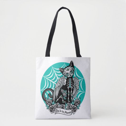 Tote Bag Chat crâne sucre (Devant)