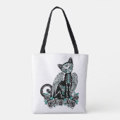 Tote Bag Chat crâne sucre (Dos)