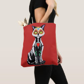 Tote Bag Chat crâne sucre (De près)