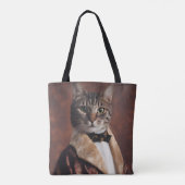 Tote Bag Chat dans la veste à fumer (Dos)