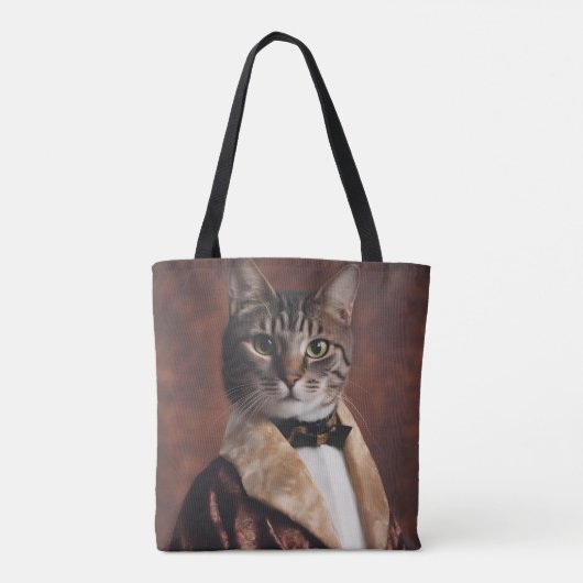 Tote Bag Chat dans la veste à fumer (Dos)