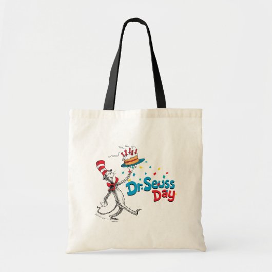 Tote Bag Chat dans le Casquette | Dr Seuss Day (Devant)