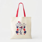Tote Bag Chat dans le Casquette | Lecture de livres (Devant)