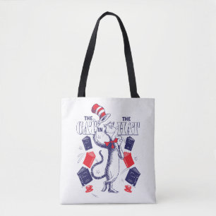 Tote Bag Chat dans le Casquette Lecture de livres
