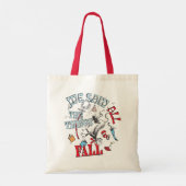 Tote Bag Chat dans le Casquette | Nous avons vu tout tomber (Dos)