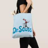 Tote Bag Chat dans le logo Vintage Casquette (De près)