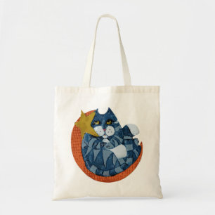 Tote Bag chat dans les cadeaux d'amoureux des chats de lune