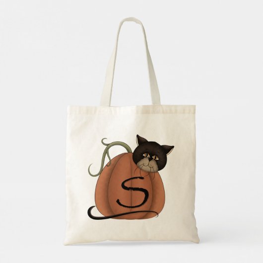 Tote Bag Chat Dans Un Citrouille (Dos)