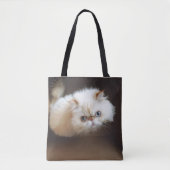 Tote Bag Chat dans une boîte (Devant)
