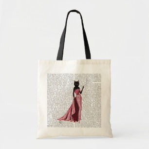 Tote Bag Chat de charme dans le rose 2