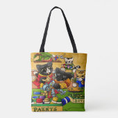 Tote Bag Chat de chevalier miniature modèle de peinture cha (Dos)