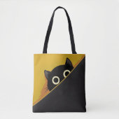 Tote Bag Chat de dessin animé (Devant)