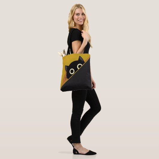 Tote Bag Chat de dessin animé (Sur le modèle)