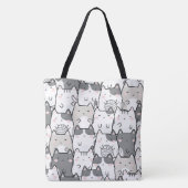 Tote Bag Chat de dessin animé Kawaii (Dos)