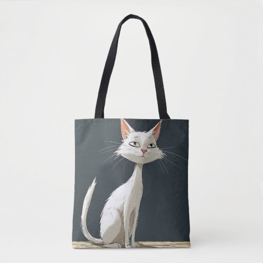 Tote Bag Chat de dessin animé mignon (Devant)