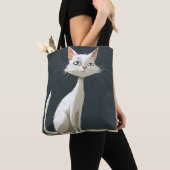 Tote Bag Chat de dessin animé mignon (De près)