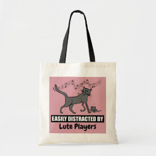 Tote Bag Chat de dessin facile à distraire par les joueurs 