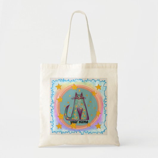 Tote Bag Chat de frontière (Devant)