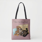 Tote Bag Chat de la Fête des Mères (Devant)