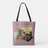 Tote Bag Chat de la Fête des Mères (Dos)
