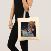 Tote Bag Chat de l'espace (Devant (produit))
