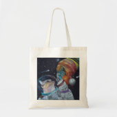 Tote Bag Chat de l'espace (Devant)