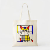 Tote Bag Chat de Mondrian (Devant)