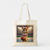Tote Bag Chat de Netball Féminin, (Dos)
