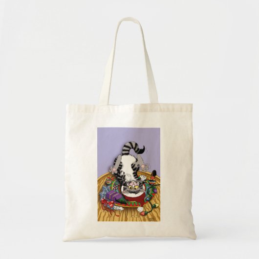 Tote Bag Chat de Noël (Devant)