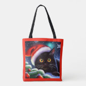 Tote Bag Chat de Noël 1 (Dos)