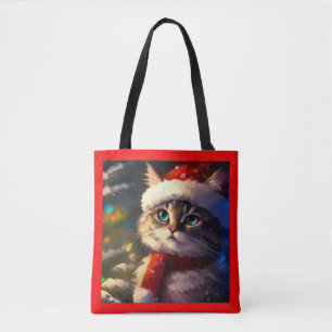 Tote Bag Chat de Noël 5
