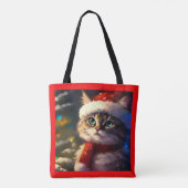Tote Bag Chat de Noël 5 (Dos)