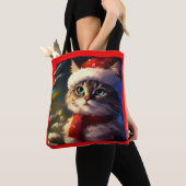 Tote Bag Chat de Noël 5 (De près)