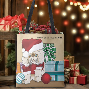 Tote Bag Chat de Noël Perse