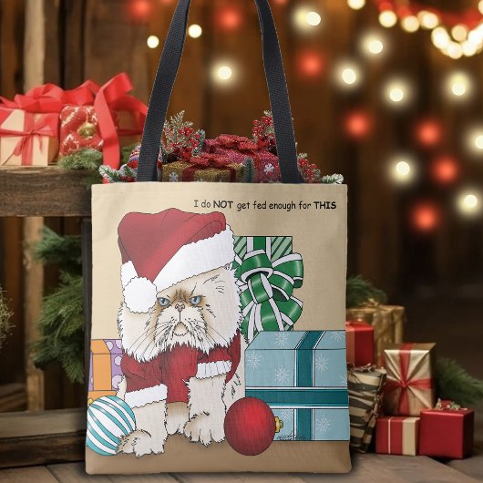 Tote Bag Chat de Noël Perse