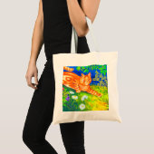 Tote Bag Chat de nuit (Devant (produit))