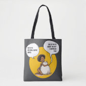 Tote Bag Chat de soutien émotionnel drôle (Devant)