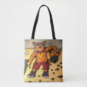 Tote Bag Chat de tennis de table (Devant)