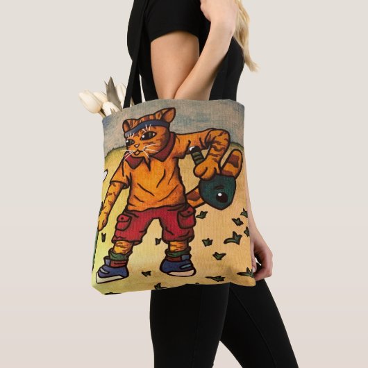Tote Bag Chat de tennis de table (De près)