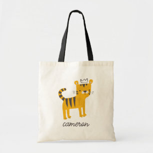 Tote Bag Chat de tigre sauvage