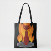 Tote Bag Chat d'enfer (Devant)