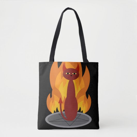 Tote Bag Chat d'enfer (Devant)